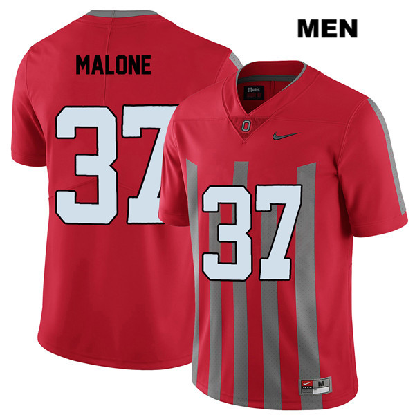 Ohio State Buckeyes Men's Derrick Malone #37 Red Authentic Nike Elite College NCAA Stitched Football Jersey RI19Z75GK